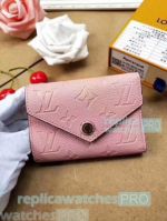 Copy L---V Ladies Purse Pink Monogram Empreinte Leather